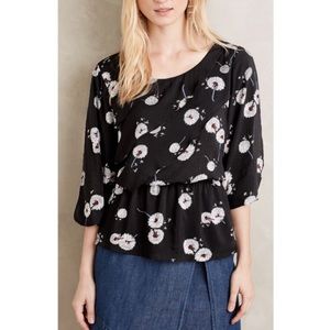 Anthropologie Wished Blooms Dandelion Top